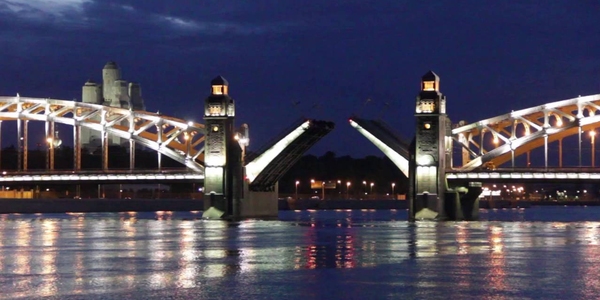 Мосты Петербурга. Большеохтинский мост (мост Петра Великого)